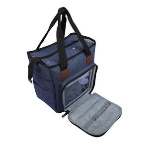 Knitting Bag Yarn Tote Organizer Womens Crochet Storage with Inner Dividers New